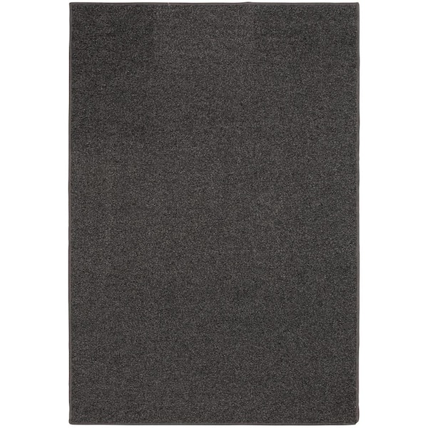 5 ft. x 7 ft. Gray Solid Color Area Rug