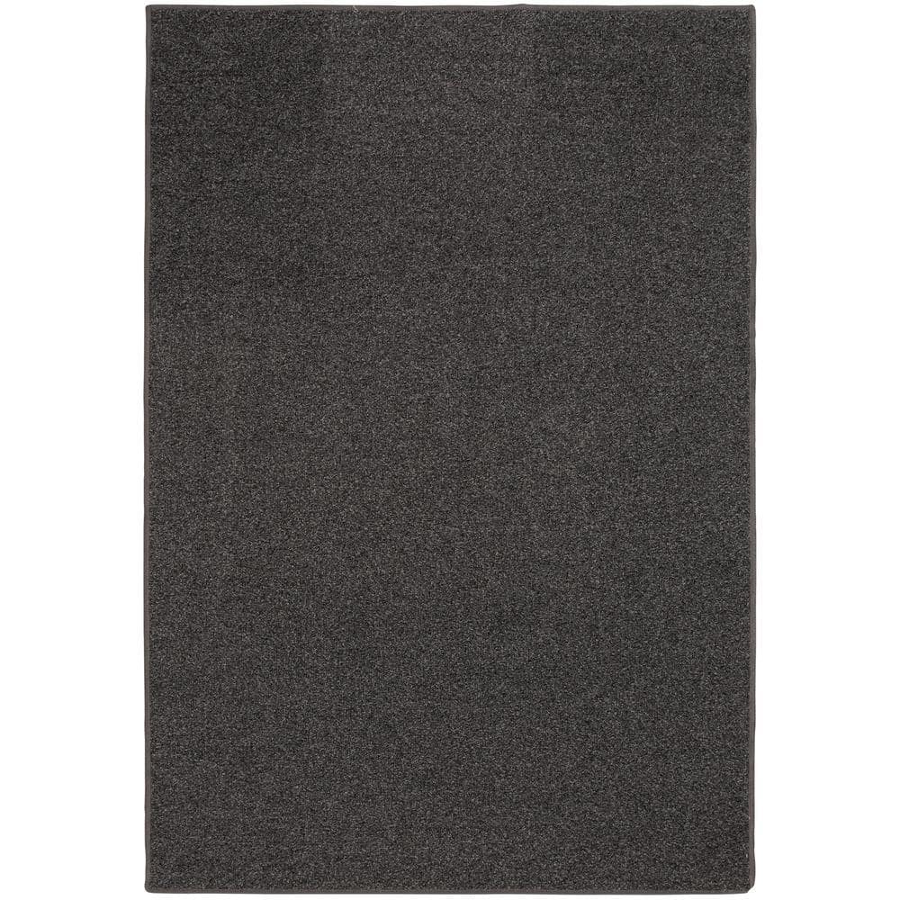 Gray Solid Color 8 ft. x 10 ft. Area Rug