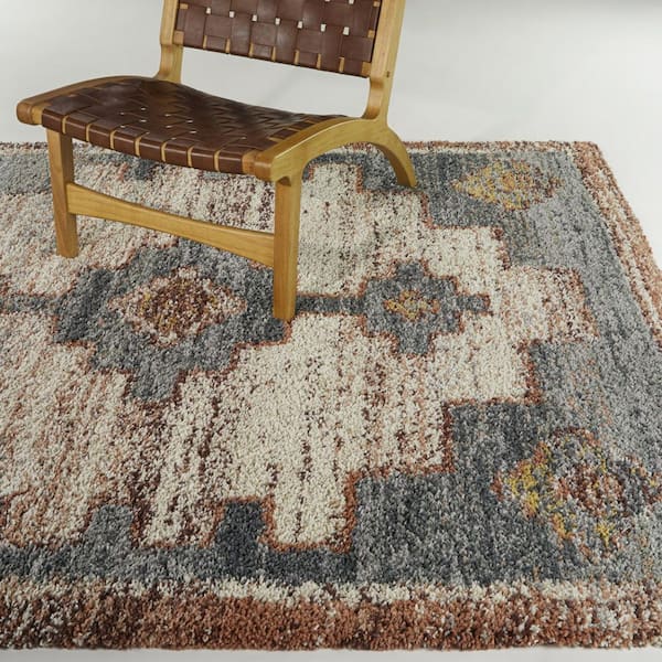 Corrado Grey 7 ft. 10 in. x 10 ft. Medallion Area Rug