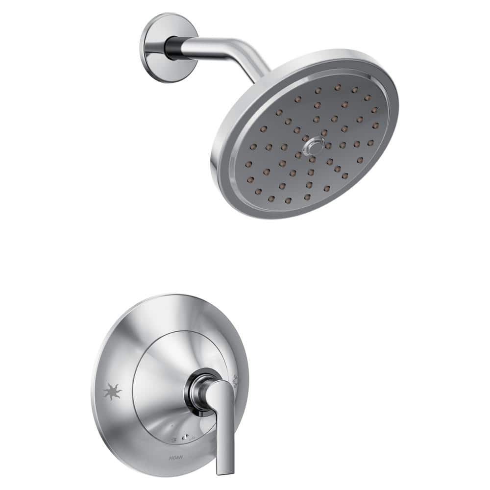 MOEN Doux 1-Handle Posi-Temp Shower Faucet Trim Kit in Chrome 