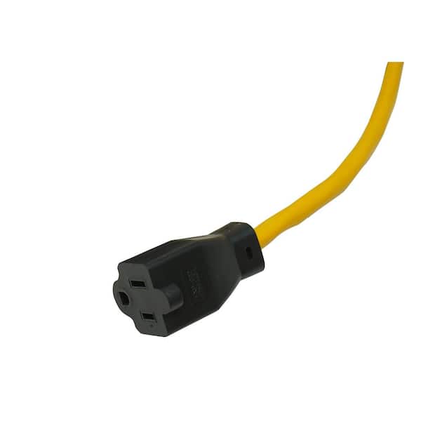 Yellow Jacket 2734 14/3 Heavy-Duty 15-Amp SJTW Extension Cord with Locking Plug; 50-Feet