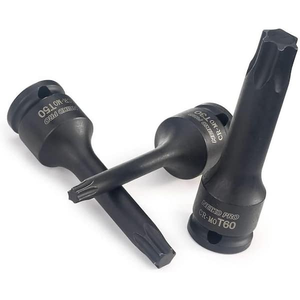 NEIKO 3/8 in. Drive Torx Star Impact Socket Set (7-Piece) 01132B