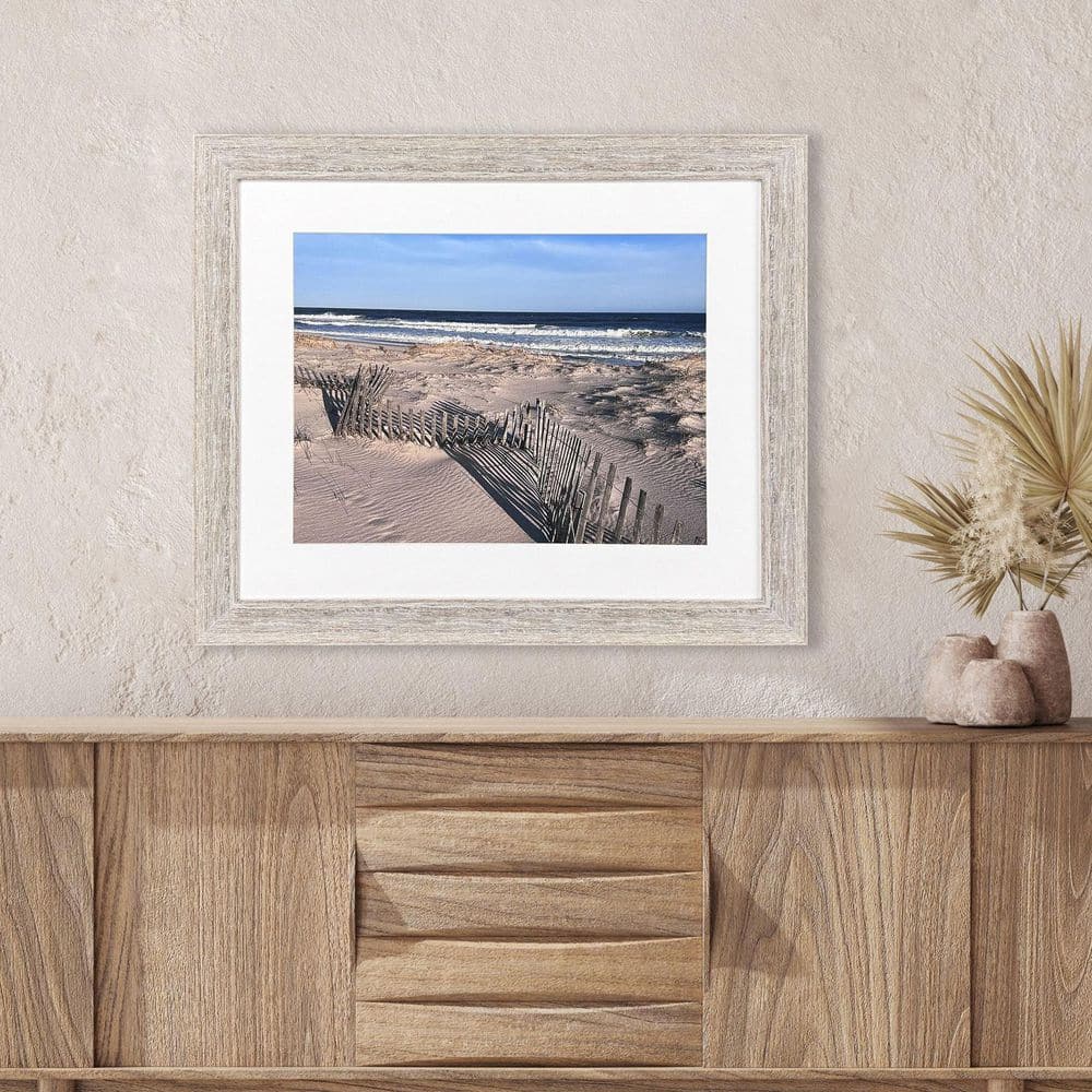 Dunes and Sea by Langdon 1 Piece Framed Canvas Transfer Coastal Art Print 28 in. x 34 in. price history on PriceWatchPro