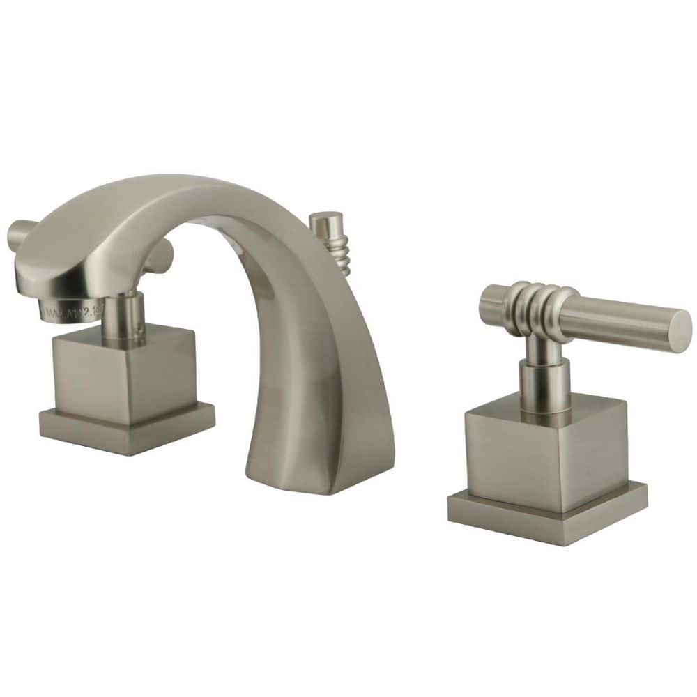 Kingston Brass Georgian Widespread Lavatory Faucet With Pop-Up – Brushed Nickel