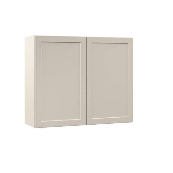 Designer Series Melvern 36 in. W 12 in. D 30 in. H Assembled Shaker Wall Kitchen Cabinet in Cloud