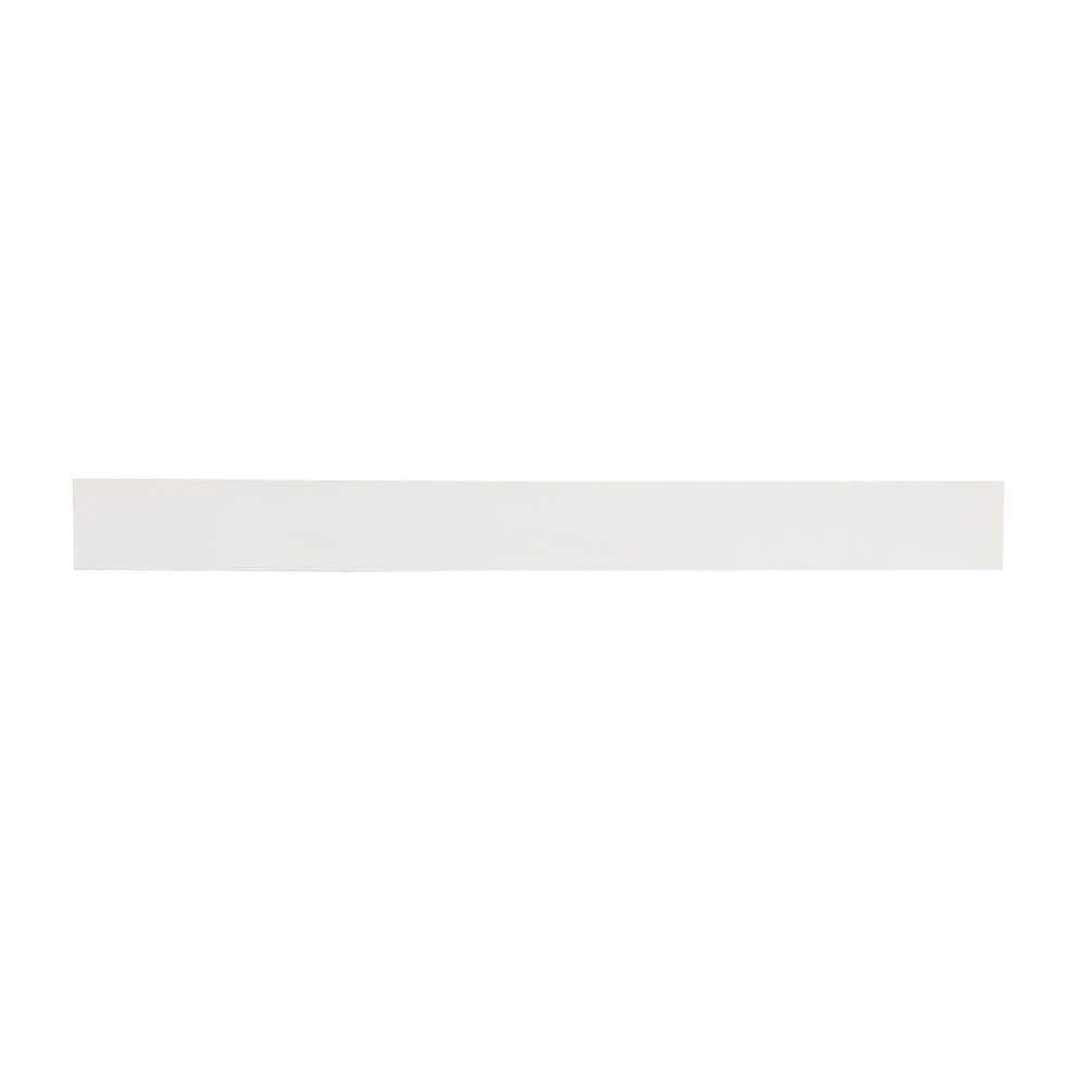 Timeless Home 40 in. W Engineered Stone Vanity Backsplash in Ivory White