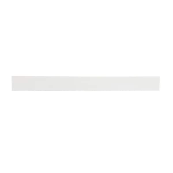 Unbranded Timeless Home 40 in. W Engineered Stone Vanity Backsplash in Ivory White