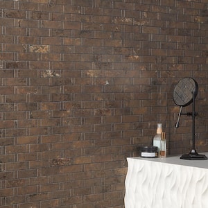 Mantis Copper 11.81 in. x 11.81 in. Matte Porcelain Floor and Wall Mosaic Tile (0.96 sq. ft./Each)
