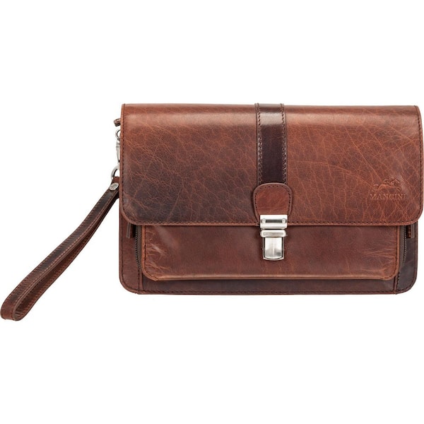 Buffalo Brown Tote Bag with Front Organizer