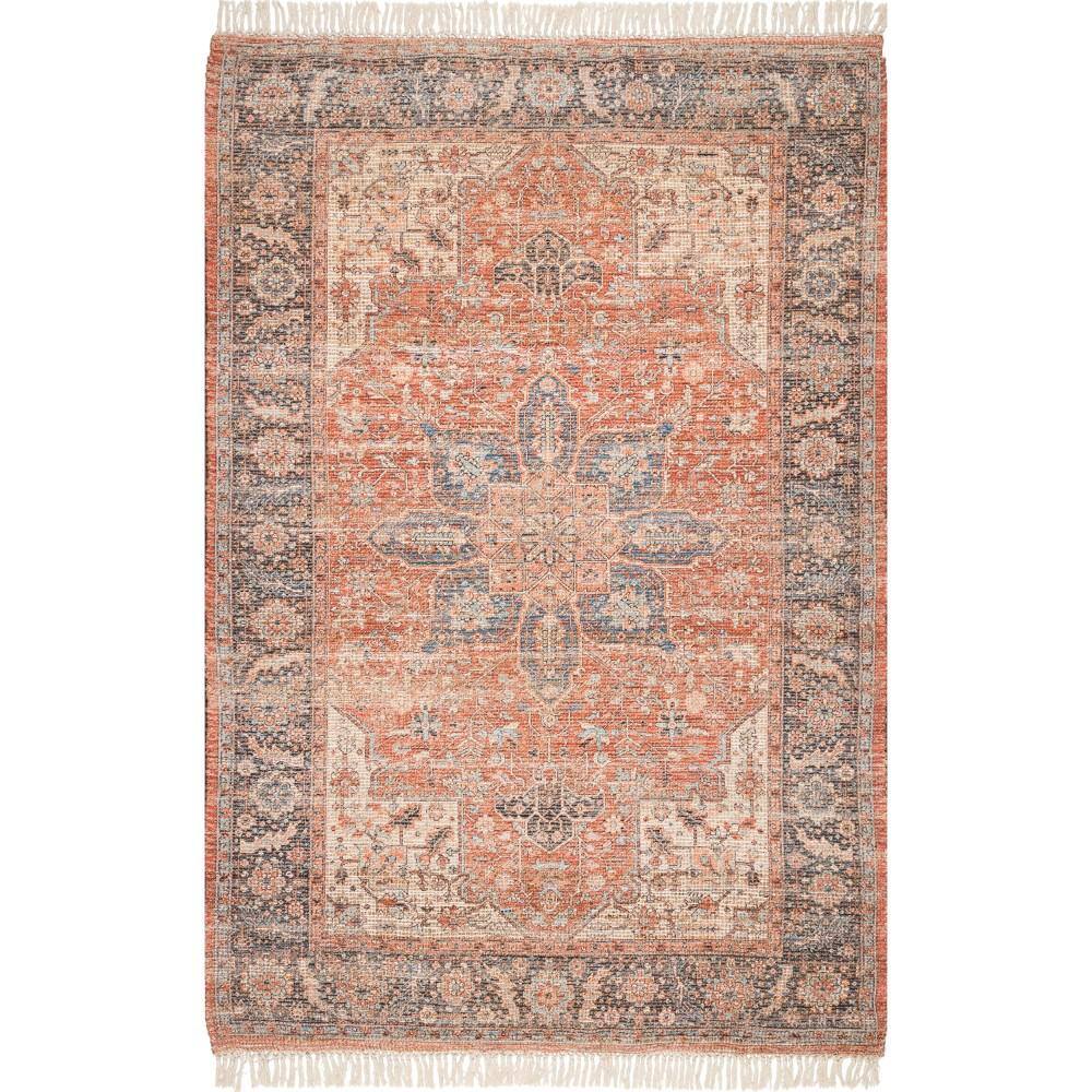 Multicolor Medallion Flat Woven Synthetic 8' x 10' Area Rug