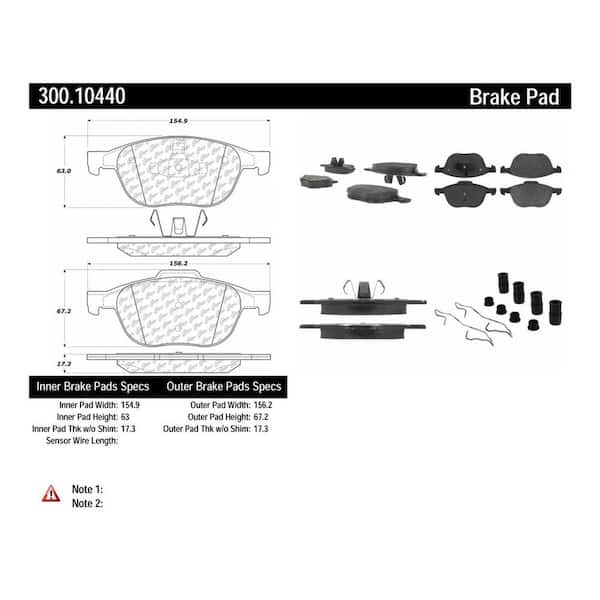 Centric Parts Disc Brake Pad Set