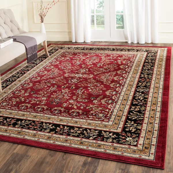 Lyndhurst 8 ft. x 10 ft. Red/Black Persian Area Rug