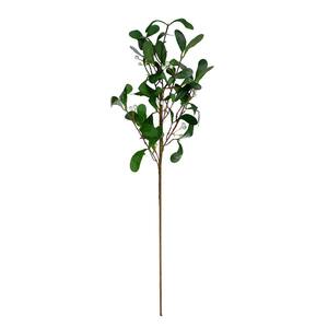24 in. White and Green Snow Mistletoe Artificial Christmas Spray