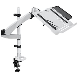 Modular Full Motion Laptop Desk Arm Mount with Mouse Pad fits 7 in. to 17 in. Laptops