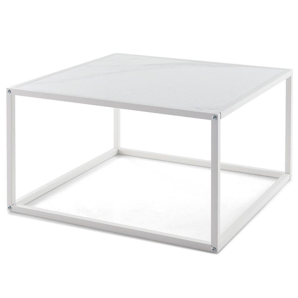Coffee Table Modern Square Coffee Table Metal Frame For Living Room