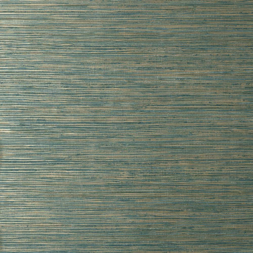 Fusion Blue Teal Plain Textured Non-Pasted Paper Wallpaper