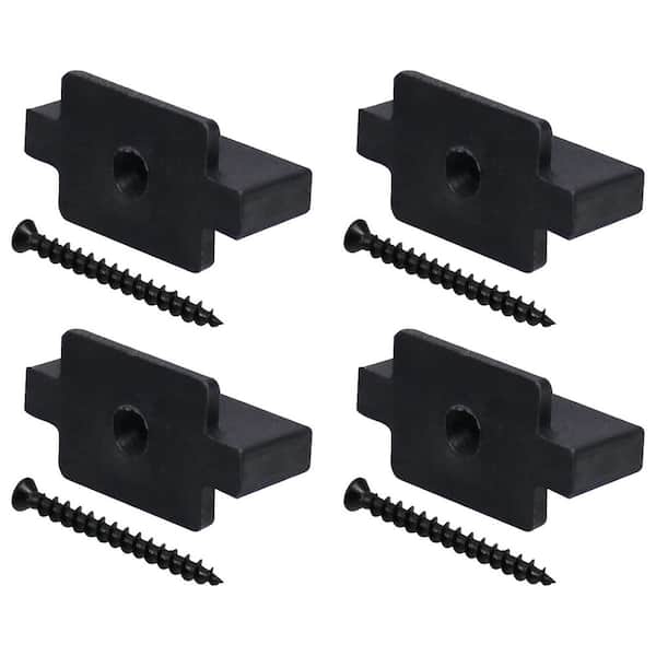 ABS Black Hidden Deck Fasteners with Stainless Steel Screws for Composite Decking Boards (1000-Pack)