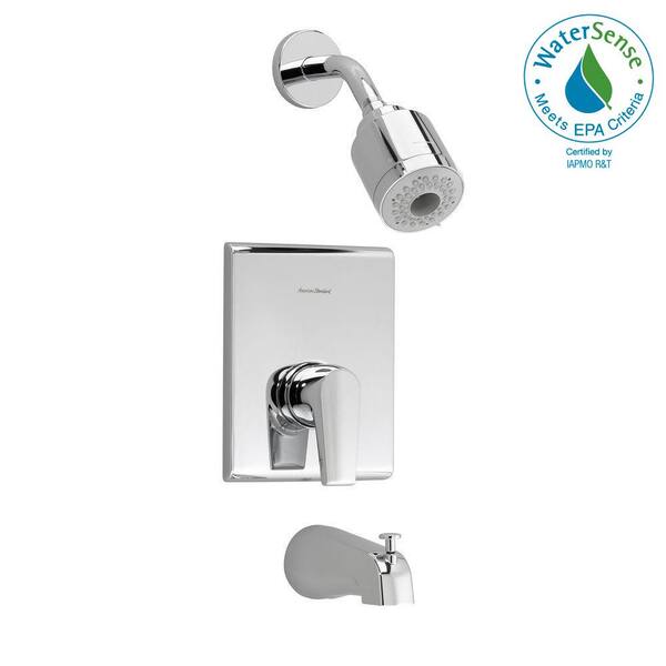 American Standard Studio 1-Handle Tub and Shower Faucet Trim Kit in Polished Chrome (Valve Not Included)