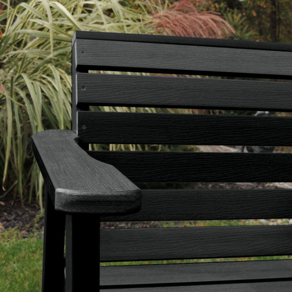 Weatherly Black All-Weather Poly Lumber Garden Chair