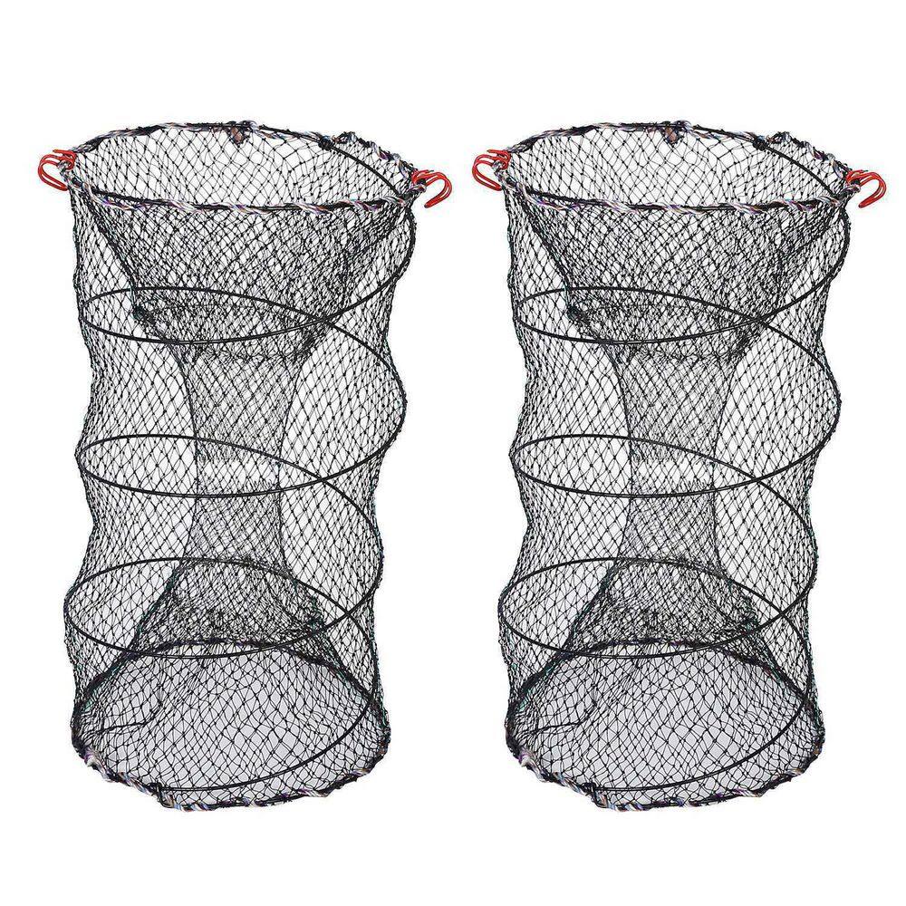 Minnow Net Outdoor Foldable Steel Wire Fishing Pot Trap Net Bait