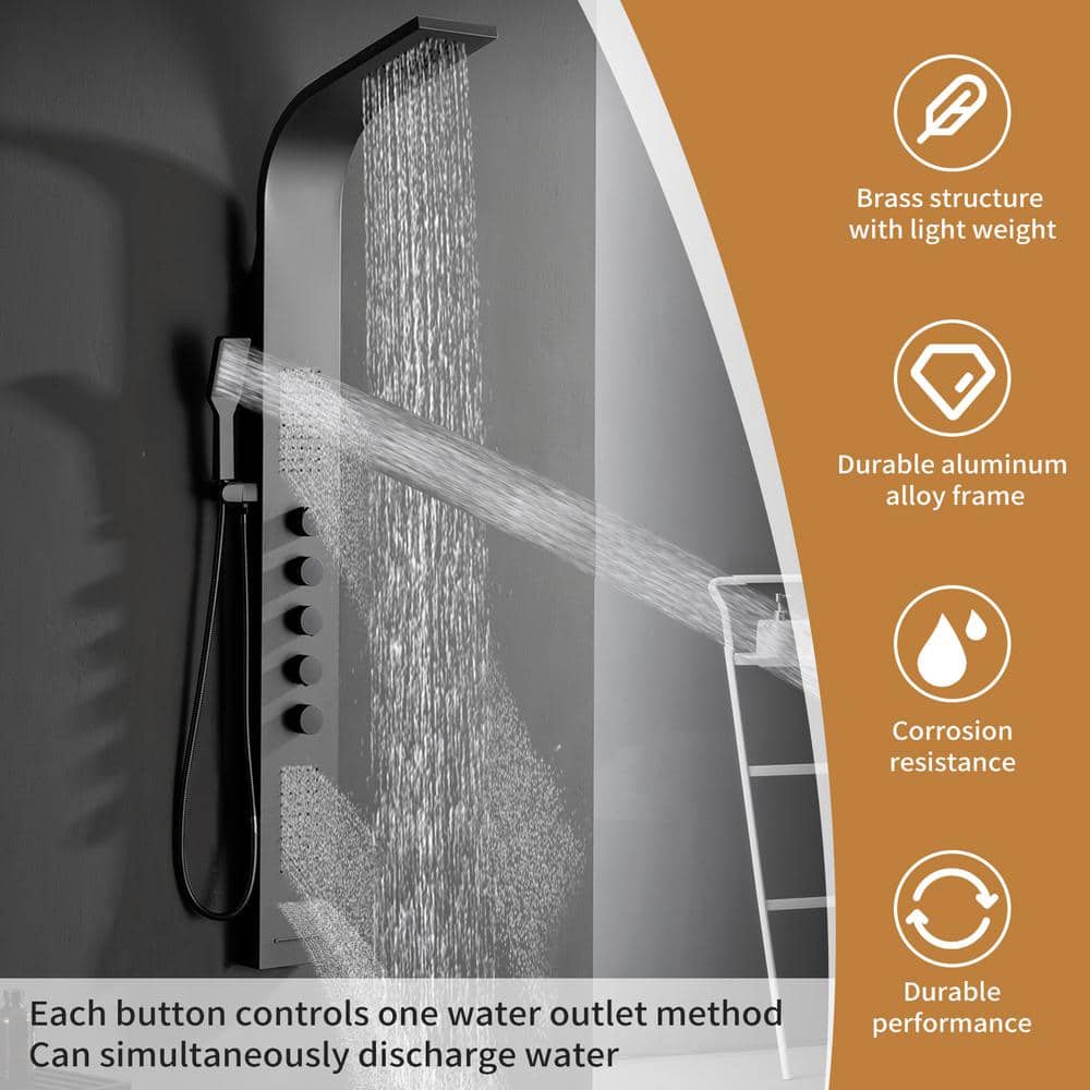 59.84'' Shower Panel with Fixed Shower Head