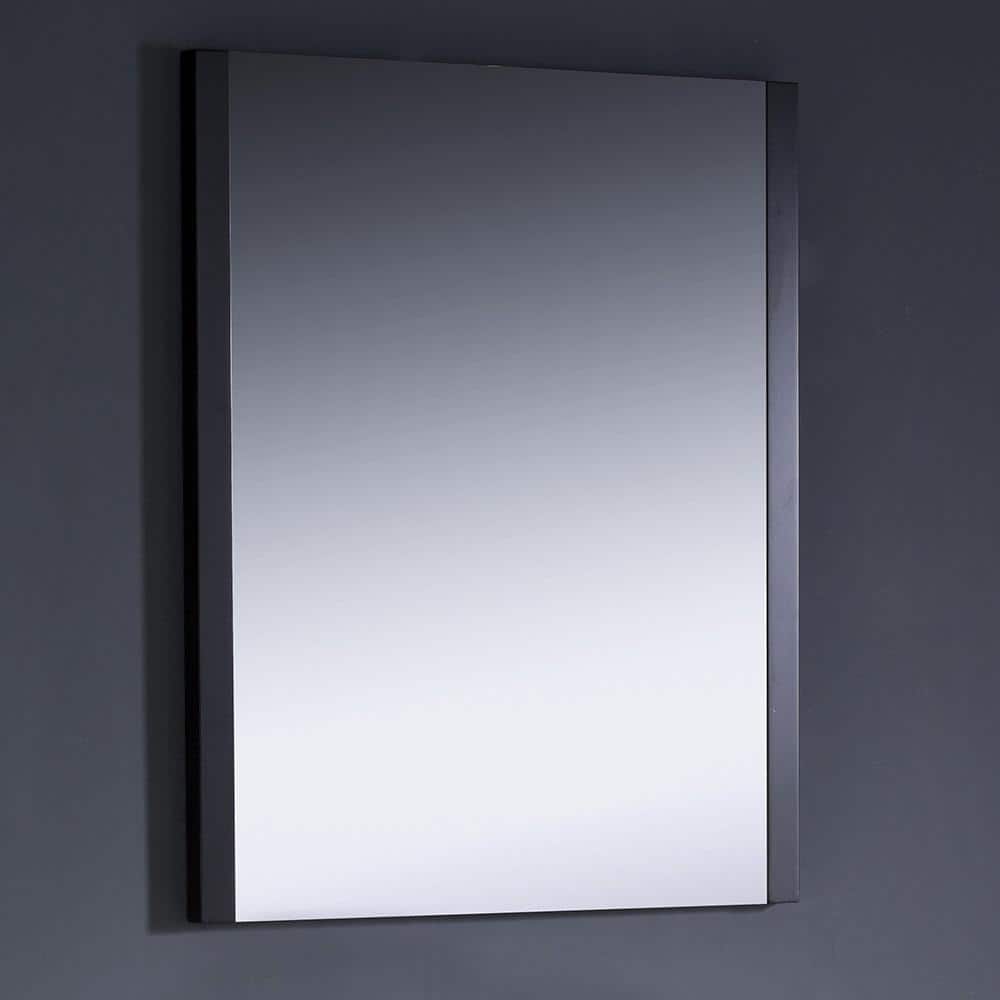 Espresso Elegance 31.5" Contemporary Wood Framed Bathroom Vanity Mirror