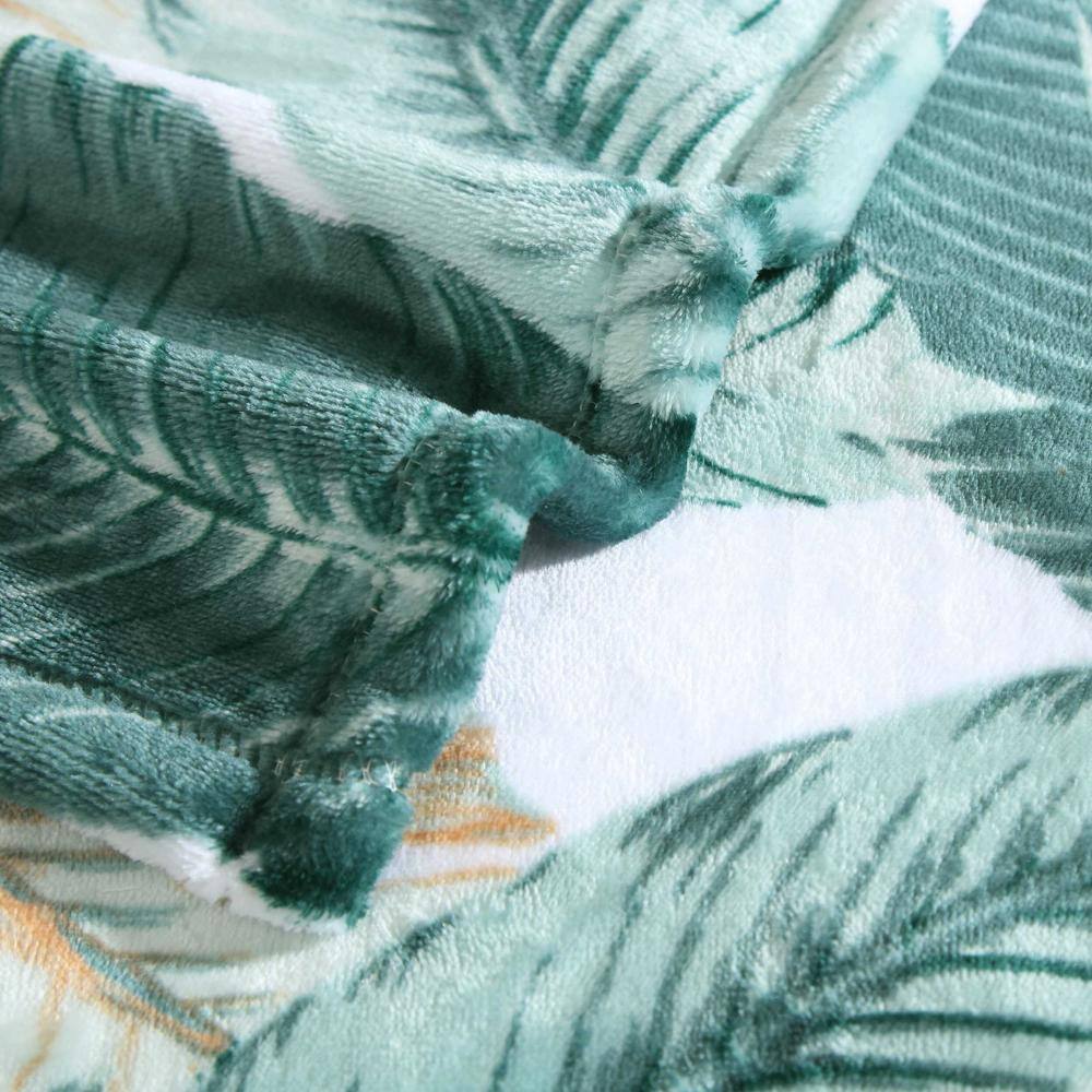 Costa Blanca Beige Twin Reversible Fleece Blanket