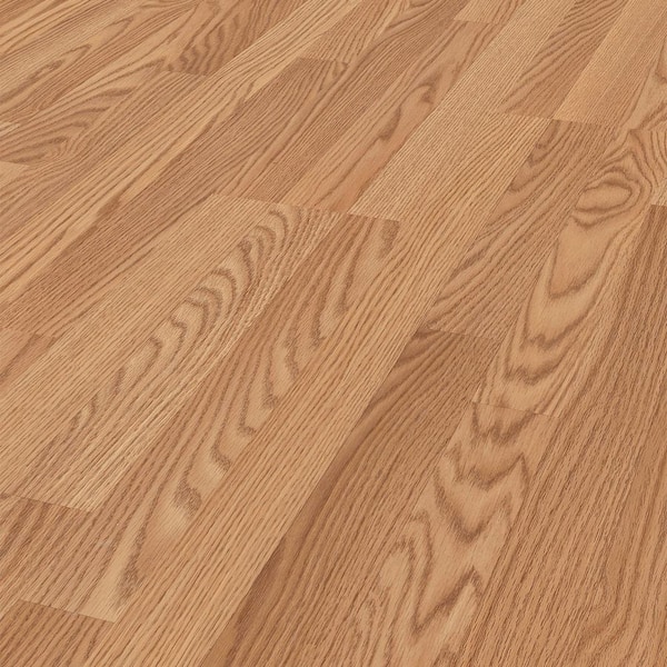 Take Home Sample-Cuyahoga Valley Oak Standard Length Click Lock Laminate Wood Flooring