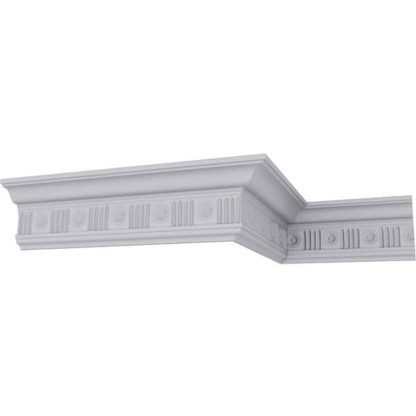 Ekena Millwork SAMPLE - 1-5/8 in. x 12 in. x 2-5/8 in. Polyurethane Edwards Crown Moulding