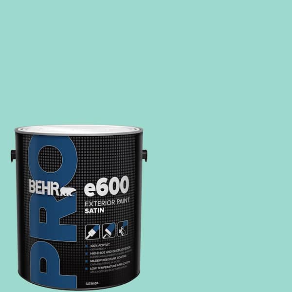 1 gal. #P440-3 Fish Pond Satin Exterior Paint