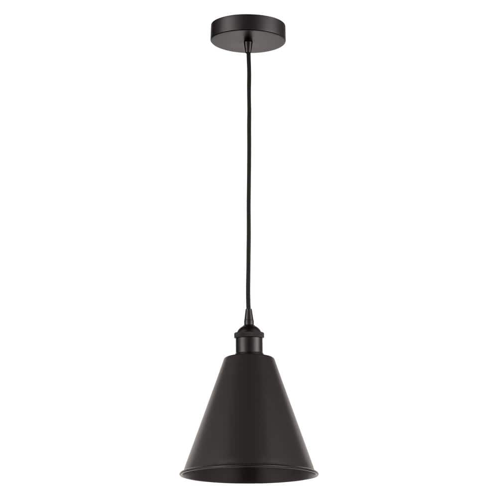 Edison Matte Black Mini Pendant with Versatile Design
