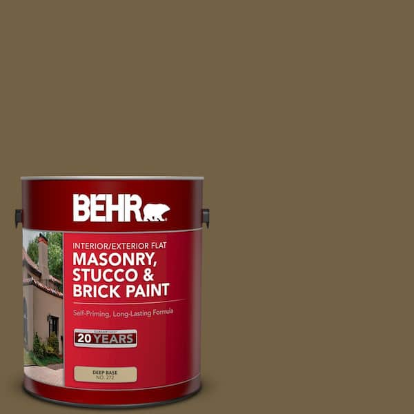 BEHR 1 gal. #PPU7-02 Tree Swing Flat Interior/Exterior Masonry, Stucco and Brick Paint