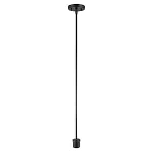 Matte Black Pendant Light Kit with Adjustable Height Down Rods
