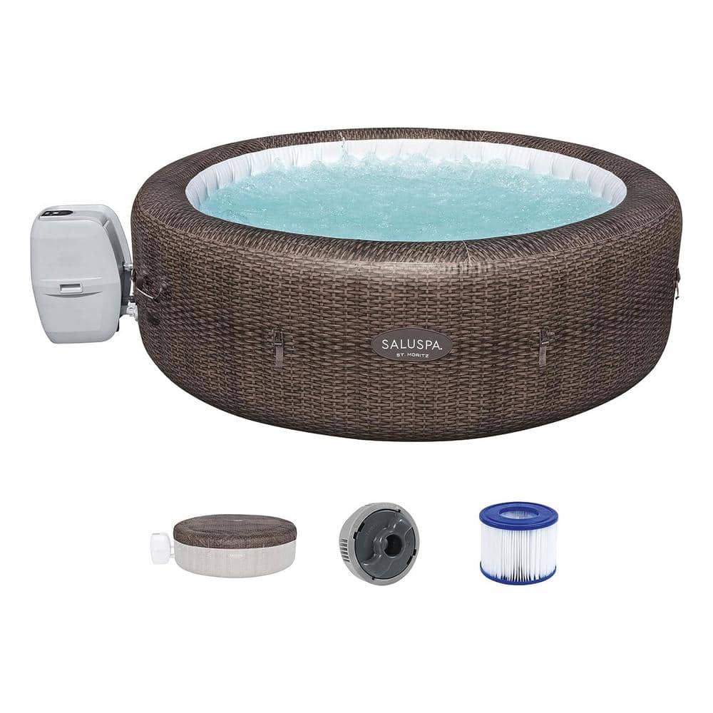 7-Person 180-Jet Inflatable Hot Tub