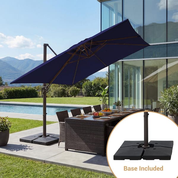 belham living 8.2 ft square patio umbrella 8' x 8' Saville | Umbrellas tall and has a clearance of 6 ft Rust Resistant 8.2 ft. Steel