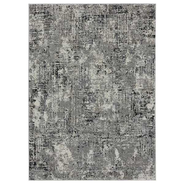 United Weavers Eternity Mizar Charcoal 7 ft. 10 in. x 7 ft. 10 in. Round Area Rug