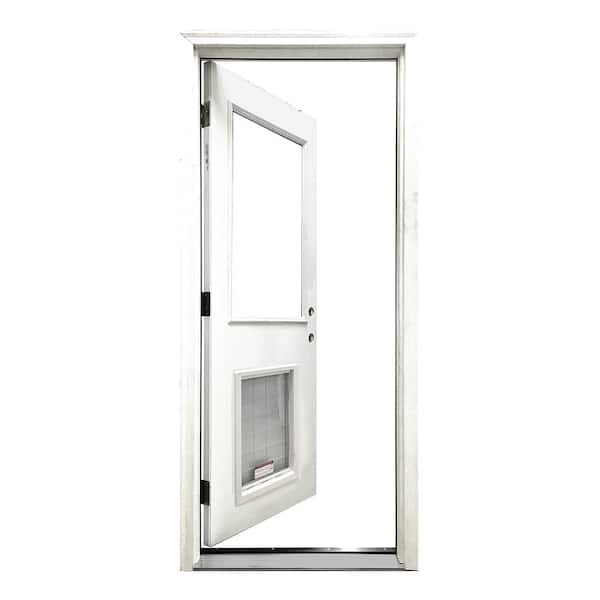 Steves & Sons 36 in. x 80 in. Reliant Series Clear Half Lite LHIS
