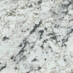 5 ft. x 12 ft. Laminate Sheet in White Ice Granite with Premiumfx Etchings Finish