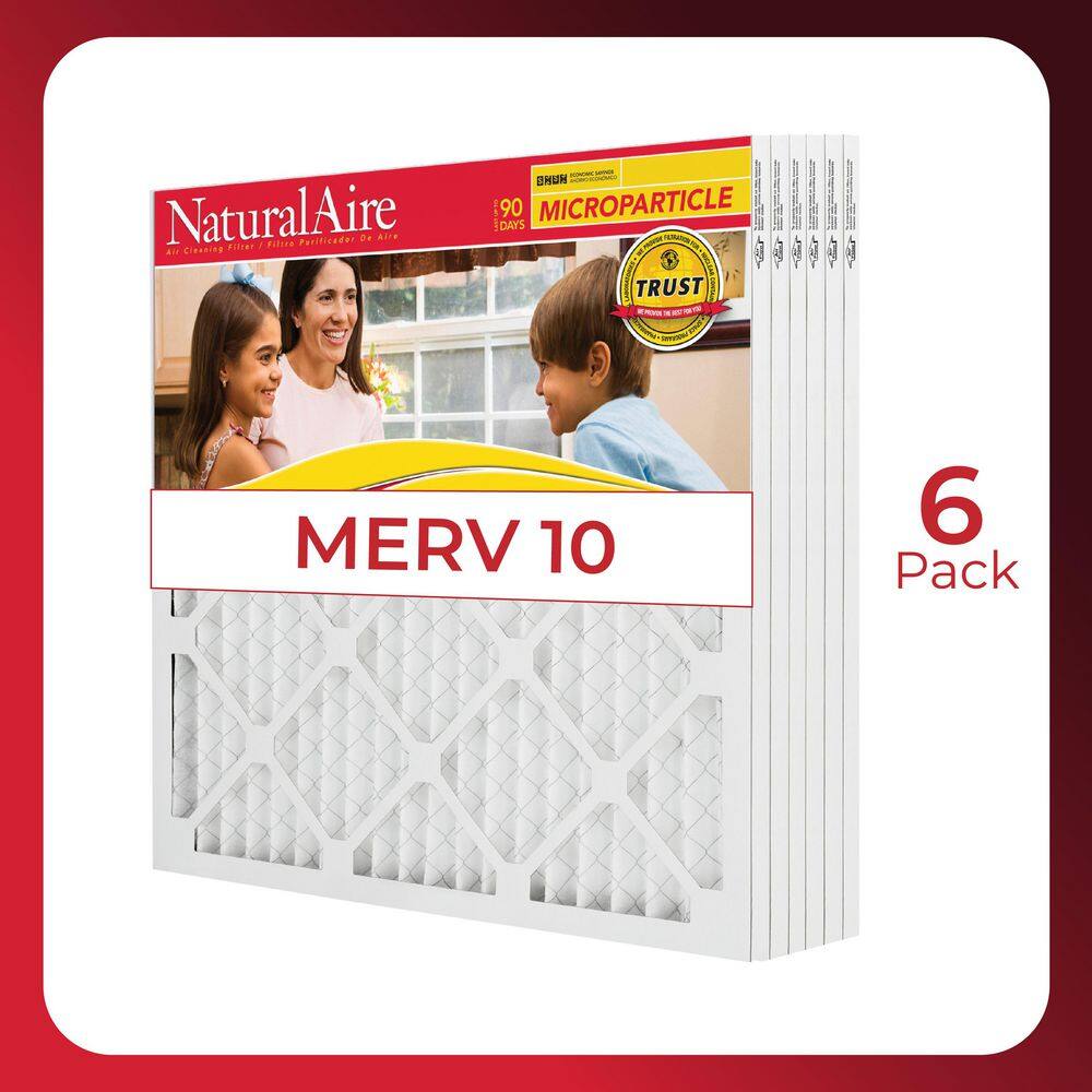 18 in. x 24 in. x 1 in. Microparticle MERV 10 Pleated Air Filter (6-pack) price history on PriceWatchPro