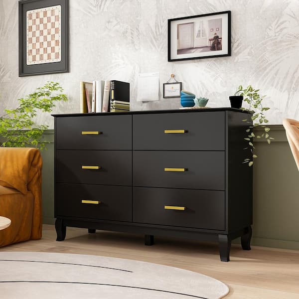 Dresser with black hardware hotsell