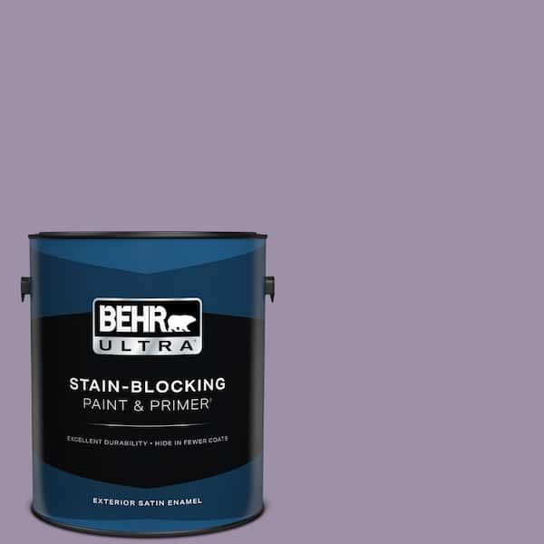 BEHR ULTRA 1 gal. #S100-4 Ancestry Violet Satin Enamel Exterior Paint & Primer