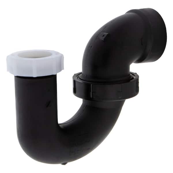 NIBCO 1-1/2 in. x 1-1/4 in. ABS DWV Hub x Slip-Joint P-Trap