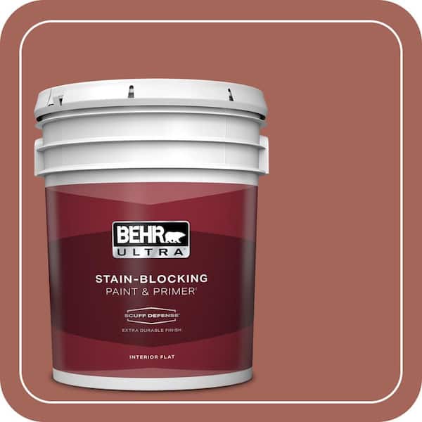 BEHR ULTRA 5 gal. Home Decorators Collection #HDC-CL-08 Sun Baked Earth Extra-Durable Flat Interior Paint & Primer