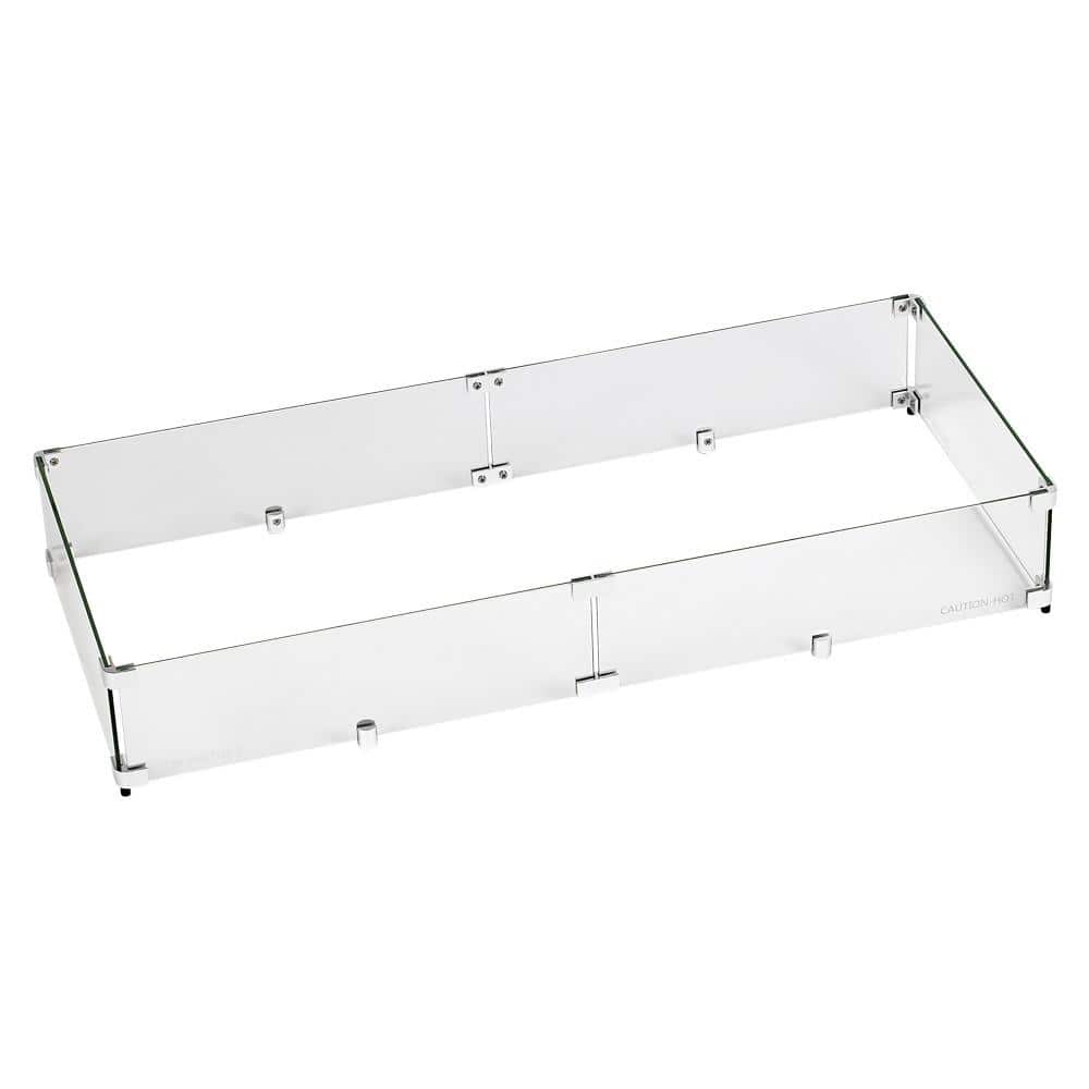 41.5 in. x 17.5 in. Tempered Glass Flame Guard