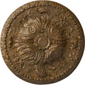 19-5/8 in. x 3/4 in. Amelia Urethane Ceiling Medallion (Fits Canopies upto 2-3/8 in.), Rubbed Bronze