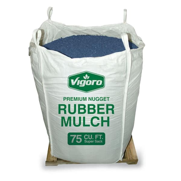 Vigoro 75 cu. ft. Blue Rubber Nugget Mulch Super Sack