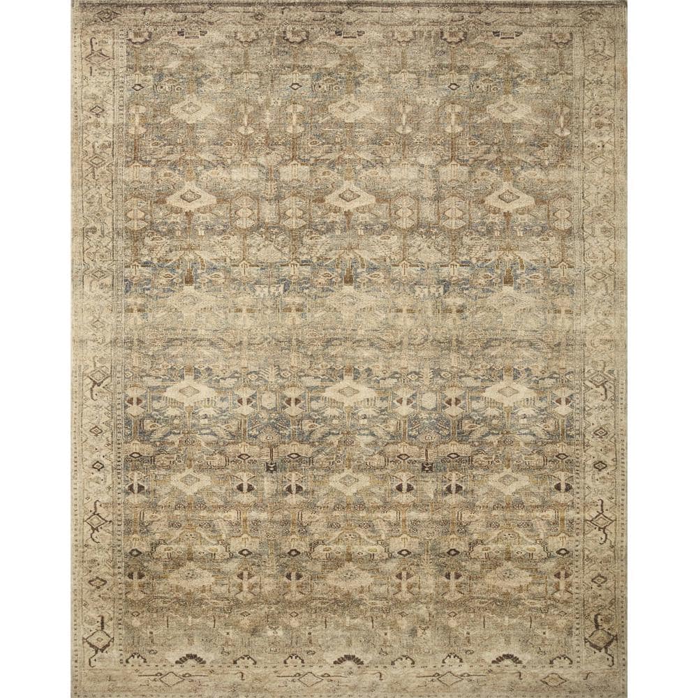 Margot Antique Sage Rectangular Stain-Resistant Synthetic Rug