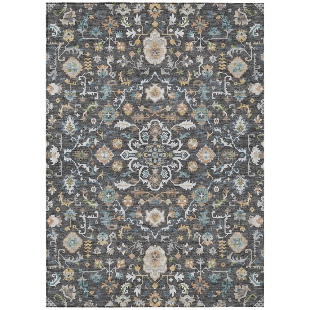 Chantille Machine Washable Indoor/Outdoor Abstract ACN3004 Graphite 10 ft. x 14 ft. Area Rug price history on PriceWatchPro