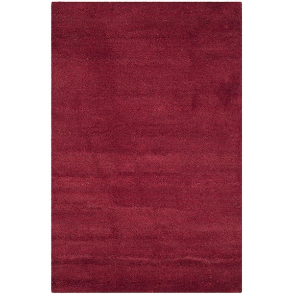 SAFAVIEH Himalaya Red Doormat 3 ft. x 5 ft. Gradient Solid Area Rug