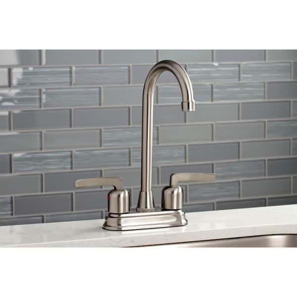 Centurion 2-Handle Bar Faucet in Brushed Nickel
